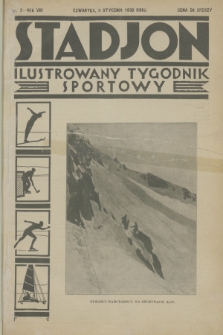 Stadjon : ilustrowany tygodnik sportowy. R. 8, 1930, nr 2
