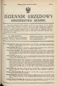 Dziennik Urzędowy Ministerstwa Skarbu. 1924, nr 28