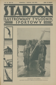 Stadjon : ilustrowany tygodnik sportowy. R. 8, 1930, nr 32