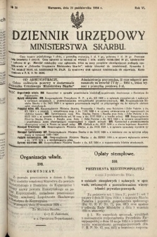 Dziennik Urzędowy Ministerstwa Skarbu. 1924, nr 30