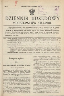 Dziennik Urzędowy Ministerstwa Skarbu. 1924, nr 33
