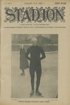 Stadjon : tygodnik ilustrowany poświęcony sprawom sportu i przysposobienia wojskowego. R. 5, 1927, nr 6