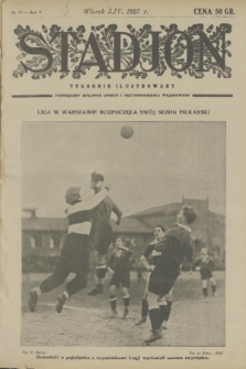 Stadjon : tygodnik ilustrowany poświęcony sprawom sportu i przysposobienia wojskowego. R. 5, 1927, nr 14
