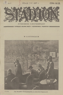 Stadjon : tygodnik ilustrowany poświęcony sprawom sportu i przysposobienia wojskowego. R. 5, 1927, nr 23