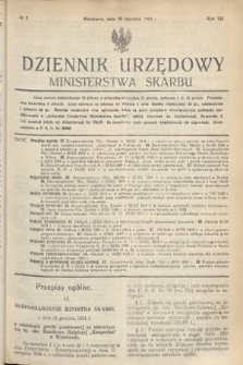 Dziennik Urzędowy Ministerstwa Skarbu. 1925, nr 3
