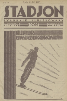 Stadjon : tygodnik ilustrowany : wychowanie fizyczne, sport, przysposobienie wojskowe. R. 5, 1927, nr 51