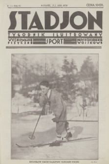 Stadjon : tygodnik ilustrowany : wychowanie fizyczne, sport, przysposobienie wojskowe. R. 6, 1928, nr 5