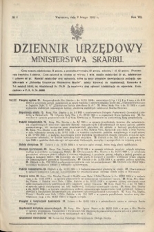 Dziennik Urzędowy Ministerstwa Skarbu. 1925, nr 5