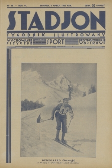 Stadjon : tygodnik ilustrowany : wychowanie fizyczne, sport, przysposobienie wojskowe. R. 6, 1928, nr 10