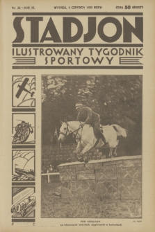 Stadjon : ilustrowany tygodnik sportowy. R. 6, 1928, nr 23