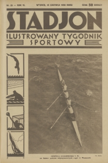 Stadjon : ilustrowany tygodnik sportowy. R. 6, 1928, nr 26