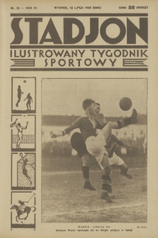 Stadjon : ilustrowany tygodnik sportowy. R. 6, 1928, nr 28