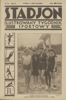 Stadjon : ilustrowany tygodnik sportowy. R. 6, 1928, nr 29