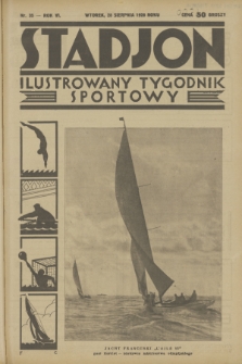 Stadjon : ilustrowany tygodnik sportowy. R. 6, 1928, nr 35