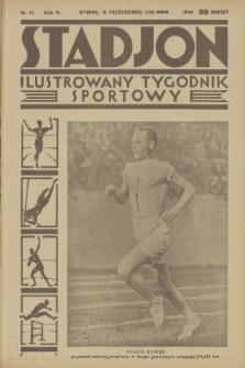 Stadjon : ilustrowany tygodnik sportowy. R. 6, 1928, nr 42