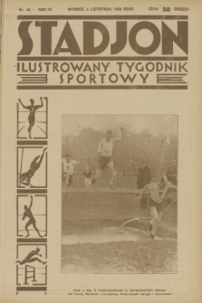 Stadjon : ilustrowany tygodnik sportowy. R. 6, 1928, nr 45