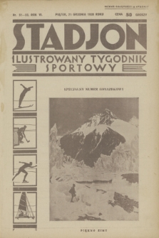 Stadjon : ilustrowany tygodnik sportowy. R. 6, 1928, nr 51-52
