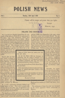 Polish News. Vol. I, 1942, no. 4
