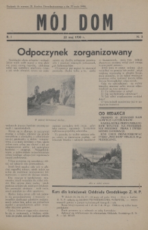 Mój Dom : dodatek do numeru 21. Kuriera Demokratycznego z dn. 22 maja 1938, nr 2