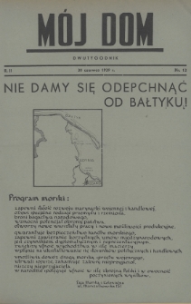 Mój Dom. 1939, nr 12