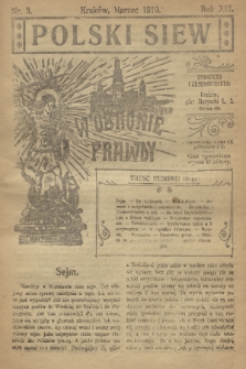 Polski Siew : w obronie prawdy. R. 13, 1919, nr 3