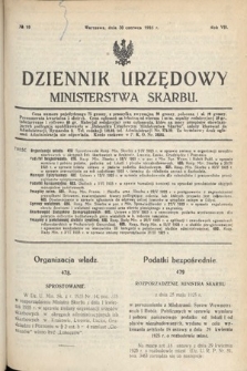 Dziennik Urzędowy Ministerstwa Skarbu. 1925, nr 19