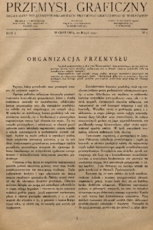 Przemysł Graficzny : organ Rady Połączonych Organizacji Przemysłu Graficznego w Warszawie. R. 1, 1924, nr 6
