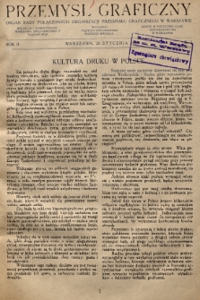 Przemysł Graficzny : organ Rady Połączonych Organizacji Przemysłu Graficznego w Warszawie. R. 2, 1925, nr 2