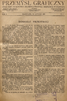 Przemysł Graficzny : organ Rady Połączonych Organizacji Przemysłu Graficznego w Warszawie. R. 2, 1925, nr 4