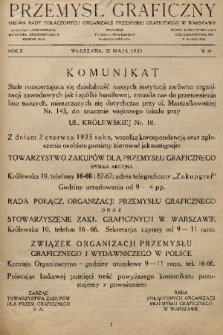 Przemysł Graficzny : organ Rady Połączonych Organizacji Przemysłu Graficznego w Warszawie. R. 2, 1925, nr 10