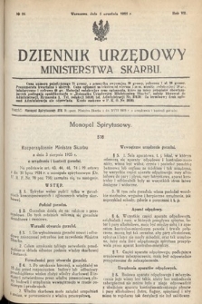 Dziennik Urzędowy Ministerstwa Skarbu. 1925, nr 26