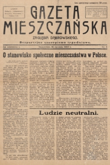 Gazeta Mieszczańska Zagłębia Dąbrowskiego : bezpartyjne pismo tygodniowe. R. 1, 1930, nr 2