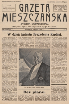 Gazeta Mieszczańska Zagłębia Dąbrowskiego : bezpartyjne pismo tygodniowe. R. 1, 1930, nr 4