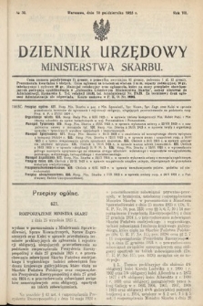 Dziennik Urzędowy Ministerstwa Skarbu. 1925, nr 30