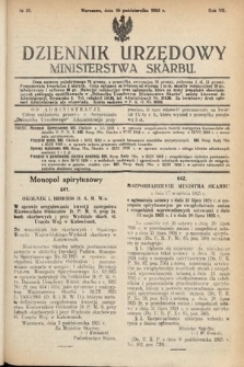 Dziennik Urzędowy Ministerstwa Skarbu. 1925, nr 31