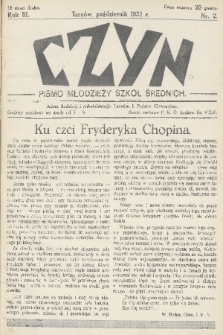 Czyn : pismo młodzieży szkół średnich. R. 3, 1932, nr 2