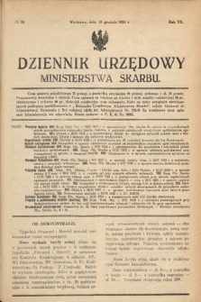 Dziennik Urzędowy Ministerstwa Skarbu. 1925, nr 36