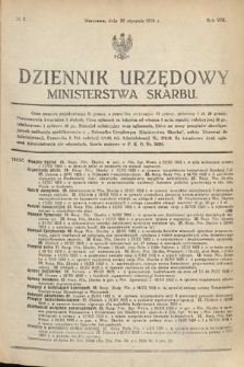 Dziennik Urzędowy Ministerstwa Skarbu. 1926, nr 2