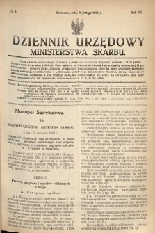 Dziennik Urzędowy Ministerstwa Skarbu. 1926, nr 5