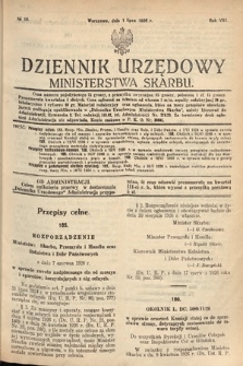 Dziennik Urzędowy Ministerstwa Skarbu. 1926, nr 18