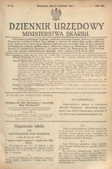 Dziennik Urzędowy Ministerstwa Skarbu. 1926, nr 23