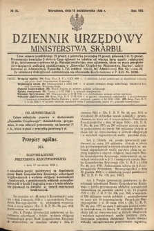 Dziennik Urzędowy Ministerstwa Skarbu. 1926, nr 25