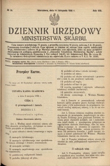 Dziennik Urzędowy Ministerstwa Skarbu. 1926, nr 28