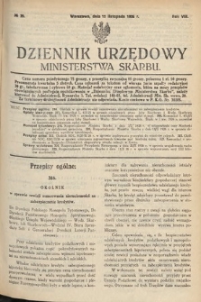 Dziennik Urzędowy Ministerstwa Skarbu. 1926, nr 29