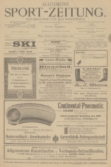 Allgemeine Sport-Zeitung : Wochenschrift für alle Sportzweige. Jg.16, 1895, No. 3