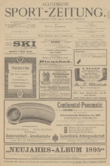Allgemeine Sport-Zeitung : Wochenschrift für alle Sportzweige. Jg.16, 1895, No. 4