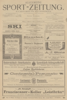 Allgemeine Sport-Zeitung : Wochenschrift für alle Sportzweige. Jg.16, 1895, No. 5