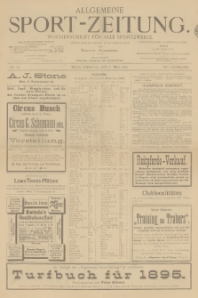 Allgemeine Sport-Zeitung : Wochenschrift für alle Sportzweige. Jg.16, 1895, No. 26