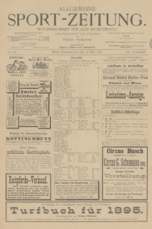 Allgemeine Sport-Zeitung : Wochenschrift für alle Sportzweige. Jg.16, 1895, No. 30