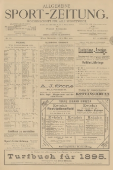 Allgemeine Sport-Zeitung : Wochenschrift für alle Sportzweige. Jg.16, 1895, No. 32